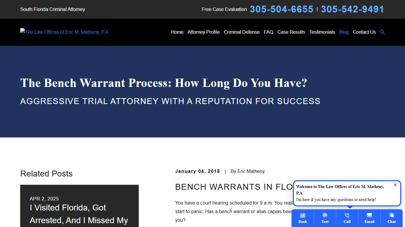 Bench Warrant Process FL | How Long Does It Take for a Warrant to Be Issued?