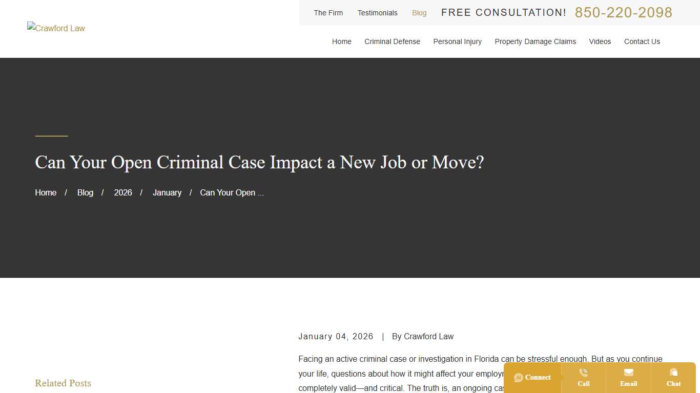 Can Your Open Criminal Case Impact a New Job or Move?